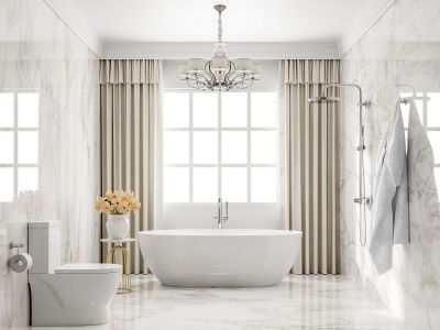 Elegant White Bathtub